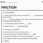 Types Of Friction Worksheets
