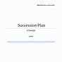 Succession Plan Sample Pdf