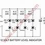 Battery Charge Level Indicator Circuit Diagram