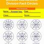 Division Worksheet Division Fact Circles