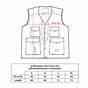 Size Chart For Vest