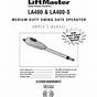 Liftmaster La400 Manual