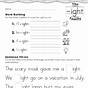 Worksheets For 2nd Graders With Leter