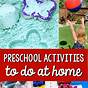 Preschool Activities At Home Printable