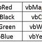 Vba Color Index Chart