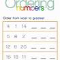 Worksheets On Ordering Numbers