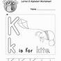 Printable Letter K Worksheets