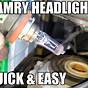 Headlight Bulb Replacement For 2012 Toyota Camry