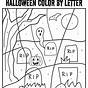 Free Halloween Color By Number Printables