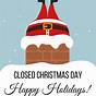 Printable Closed For The Holiday Sign Template
