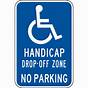 Handicap Parking Sign Printable