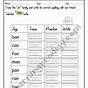 English Words Practice Worksheets