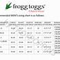 Frog Tog Size Chart