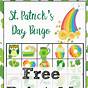 St Patrick's Day Printable Bingo Cards