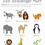 Printable Zoo Scavenger Hunt Pdf
