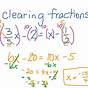 Solving Equations By Clearing Fractions Worksheet