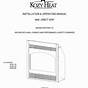 Kozy World Heater Manual