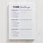 Hard 75 Challenge Printable