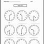 Clock Worksheet For Kindergarten