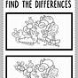 Find Differences Worksheets