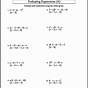 Evaluating Expressions Worksheet Answer Key