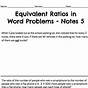 Equivalent Ratios Word Problems Worksheet