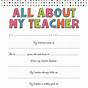 Meet The Teacher Worksheets