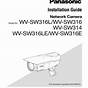 Panasonic Wv Sw558 Installation Guide