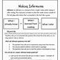 Draw Inferences Worksheet