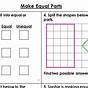 Equal Parts Worksheets 1st Grade