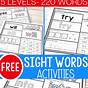 Go Sight Word Worksheet Free