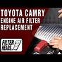 Install Engine Air Filter 2017 Toyota Camry
