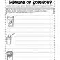 Mixtures And Solutions Worksheets