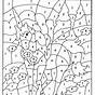 Free Color By Number Worksheets For Kindergarten