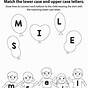Match Uppercase And Lowercase Letters Worksheets