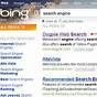 Bing Search Engine Information