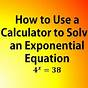 Equations With Exponents Calculator