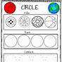 Preschool Circle Shape Worksheets