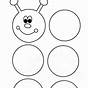Caterpillar Circle Trace Worksheet For Kindergarten