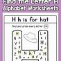 Letter H Tracing Worksheets For Kindergarten