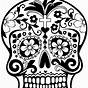 Dia De Los Muertos Skull Coloring