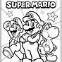Super Mario Printable Coloring Page