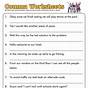 Comma Practice Worksheet 7th Grade
