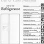 Frigidaire Refrigerator Manual Free