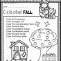 Fall Activity Worksheet For Kindergarten