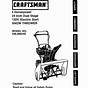 Craftsman 8/26 Snowblower With Tracks Manual