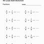 4th Grade Fraction Worksheets
