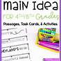 Main Idea Activities 5th Grade