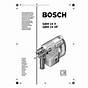 Bosch Tool Manuals