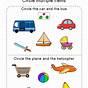 Find The Objects Worksheets